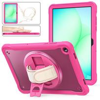 For Samsung Galaxy Tab A11 Plus 11 Inch Case SM-X230 SM-X236 Shockproof Tablet Cover Funda for Galaxy A9 Plus SM X210 X216 A9 Plus 11 inch rožinė raudona spalva