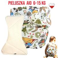 Pieluszka wielorazowa aio kieszonka bambus królewna śnieżka  nappime