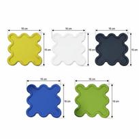 Thickened Heat‑resistant Coaster PVC Material Heat‑proof  Pad Drink Coaster  Coffee Mug žalia