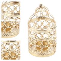 Iron Hanging Lantern Candle Holder Hollow Out Birdcage Candlestick Decorations  Party Decoration