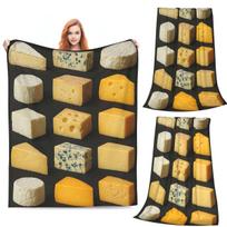 Skanus sūrio luitas pledas Minkštas šiltas flanelės pledas Pledas lovai Svetainei Iškylai Kelionei Namams Sofa Size: 75*100cm, Weight: 230 GSM beige