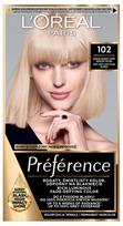 Loreal preference farba do włosów - 102 sydney bardzo bardzo jasny perłowy blond (2x60ml, 54ml)