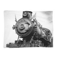 The Steam Age Of Old Trains Blanket Soft Warm Flannel Throw Blanket Cover for Bed Living room Picnic Travel Home Couch Size: 75*100cm, Weight: 230 GSM