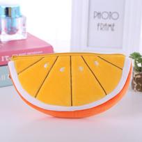 Kūrybingas mielas arbūzo formos pieštuko dėklas Kawaii Fruit Orange Ananas užtrauktuku rašiklio krepšys studentų raštinės reikmenys Atgal į mokyklą reikmenys