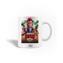 Mug en Céramique - Brawl Stars - Colt - 30cl - Compatible Lave-Vaisselle - Blanc
