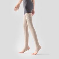 Solid Color Step on Leg Warmer Casual Thigh High Socks New Long Tube Sock  Gym 75CM