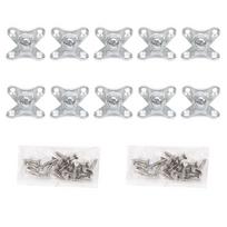 10Pcs/pack Butterfly Corner Code Detachable Butterfly Brace Alloy Right Angle L Bracket Fastener Support Connector for Cabinet