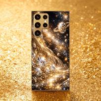 Nebula Atmosphere Simplicity High-end Electroplating Glass PhoneCase for Samsung Galaxy S26 S25 S24 S23 S22 S21 FE,Ultra,Plus GalaxyS25