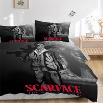 Scarface: The World Is Yours Bedding Set - 3 Piece Comforter Cover Gift for Bedroom,Includes No InsertB182 135x200cm