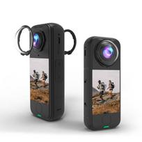 For Insta360 X4 Air PULUZ Rotation Optical Glass Lens Guard  Protective Cover (Transparent) skaidri