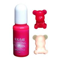 Luminous Color Pigment Dye Epoxy Silicone Mold DIY Jewelry Making Handmade Tools tamsiai rausva spalva