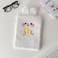 Cartoon Plush Tablet Sleeve for 10.5-11 inch iPad Compatible 9.7-11 inch iPad
