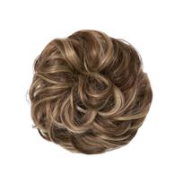 Bun Hairpiece with Waves - Thick Bun Hair Extension for Women, Natural Look Updo Hair Piece for Ponytail Wrap, Black