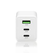 Charger GaN 1 x USB, 2 x USB-C Quick Charge 4+ 65W, PCHEVASC_655Q