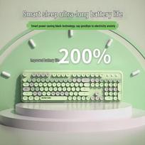 EWEADN V96 Retro Wireless Keyboard and Mouse Combo