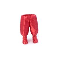 PLA 3D Printed Pencil Case Waterproof Stationery Storage Box 3D Pants Pen Holder  for Gifts raudona