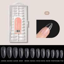 240Pcs Gel X Fake Nails Tip Press On Extension Acrylic Full Cover False Nail