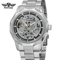 Mechanical Watch, Winner Mechanical Automatic Watch, Men'S Steel Belt Watch, Gold Men'S Watch