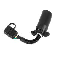 7 Pin To 4 Pin Trailer Light Adapter 7 Way Blade To 4 Way Flat Trailer Plug Adapter,Power Supply Extension Cord for RV Truck 1 Pc