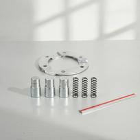 Retaining Plate with Spring Sliding Pin Metal Snowmobile Plate and Pin Kit for Mechanics, Workshop