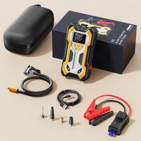 Car Jump Starter 6000A with Air Compressor 160PSI Auto Tire Inflator Portable Battery Booster for 9.0L Gas 6.5L Diesel Car SUV. 30000mah