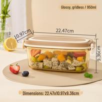 Muming Microwave Safe Glass Lunch Box with Handle