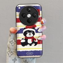 Silicone Cat Embroidery Phone Case OPPO Find X8 Pro With Lanyard Shockproof Full Cover OPPO Find X8