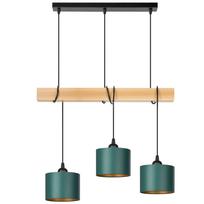 Lampa tornado am3pb zielony-złoty buk