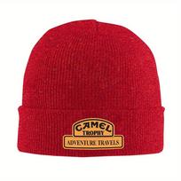 pc Camels Trophy Adventure Travels Beanie Hats Bonnet Hats Adult Trendy Outdoor Knit Hat Autumn Pattern Thermal Elastic Ca