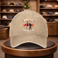 Muay Thai Print Baseball Cap Casual Snapback Hat Fashionable Outdoor Adjustable Cap Suitable for All Seasons Ideal for Tra 1pc