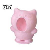 Decorative Storage Container for Table 3D Printed Screaming Cat Figurine, Cute Cartoon Desk PLA Plastic Organizer Decor with Function, Stress S