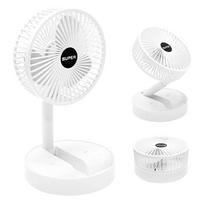 Telescopic Cordless Fan Cooling Wireless Folding Portable USB Rechargeable Fan