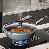 Debole 304 Stainless Steel Iris Ice Crack Wok