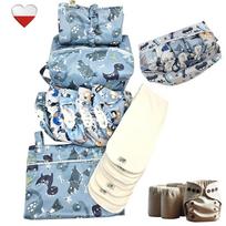 Zestaw pieluch wielorazowych dino bambus pieluchy nappime