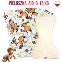 Pieluszka wielorazowa aio kieszonka bambus pieski  nappime