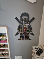 Minifigure shelf - black ninja