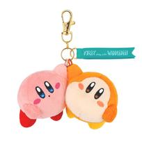Sanei Boeki Kirby Play with Waddle Dee Mascot Friendship W12 x x H7cm Plush Toy KPWW02 - - D7.5 rožinė