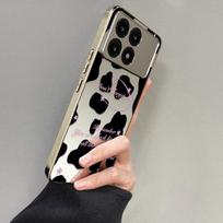 Full Coverage Silicone Phone Case Redmi K80 K70 Pro With Cow Print Design Anti-Drop Protection Redmi K80