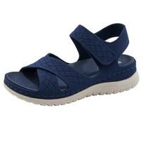 Sports Casual Sandals Velcro Hollow Thick-Soled Women's Sandals Lightweight Comfortable and Simple 35