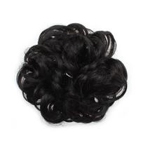 Women Fashion Synthetic Ponytail Scrunchie Elastic Hair Bun Hairpiece Updo Chignon Golden Blonde