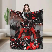 Skibidi Toilet Speakerman Blanket Soft Aesthetic Plush Throw For Home Decor Airplane Travel Flannel Bedspread Size: 75*100cm, Weight: 230 GSM