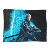 Vergil From The Devil May Cry Series Blankets Soft Warm Flannel Throw Blanket Plush for Bed Living room Picnic Travel Home Sofa Size: 75*100cm, Weight: 230 GSM