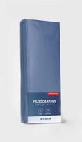 Satin fitted sheet 160x200 microfiber blue