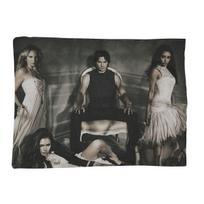 The Vampire Diaries Damon Salvatore Blanket Soft Warm Flannel Throw Blanket Bedding for Bed Living room Picnic Travel Home Couch Size: 75*100cm, Weight: 230 GSM