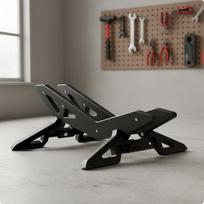 Bike Display Stand Adjustable Parking Rack Detachable for Indoor, Home Black Black