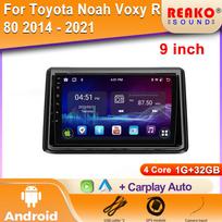 Car Radio Multimedia Video Player Navigation Android Wireless For Toyota Noah Voxy R80 2014 - 2021 Universal GPS WiFi 4 core 1GB+32GB carplay