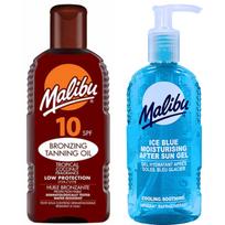 Malibu Sun Oil SPF10 200ml + Gel after tanning 200ml