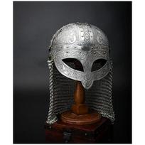 Viking Warrior Helmet Norse Mythology Inspired Handcrafted Steel Armor Chainmail Battle Mask LARP Cosplay Helmet