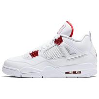 Air Jordan 4 Retro Red Metallic Unisex sportbačiai Balti University-Red Metallic-Silver CT8527-112 45.5 gray