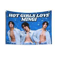 K-pop Inspired Wall Tapestry Idol Adoration Wall Hanging Wall Flag - Pop Art Home Decoration Suitable For Bedroom 29x37in